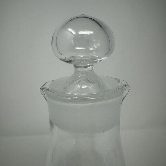 Vintage Art Glass Decanter by Jacob E. Bang for Holmegaard, Denmark Double Spout - Picture 3 of 4